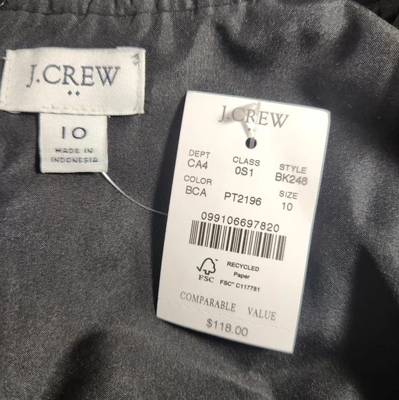 NWT Women's J.Crew Ruffleneck Floral Shift Dress - Picture 3 of 12